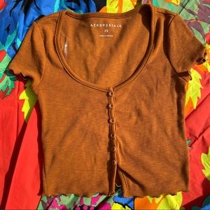 Aeropostale, Burnt Orange Crop Top,Size:S, New Condition